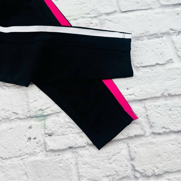 Tommy Hilfiger Sport Womans 1X Black and Pink Athletic Leggings Athleisure - Picture 6 of 11